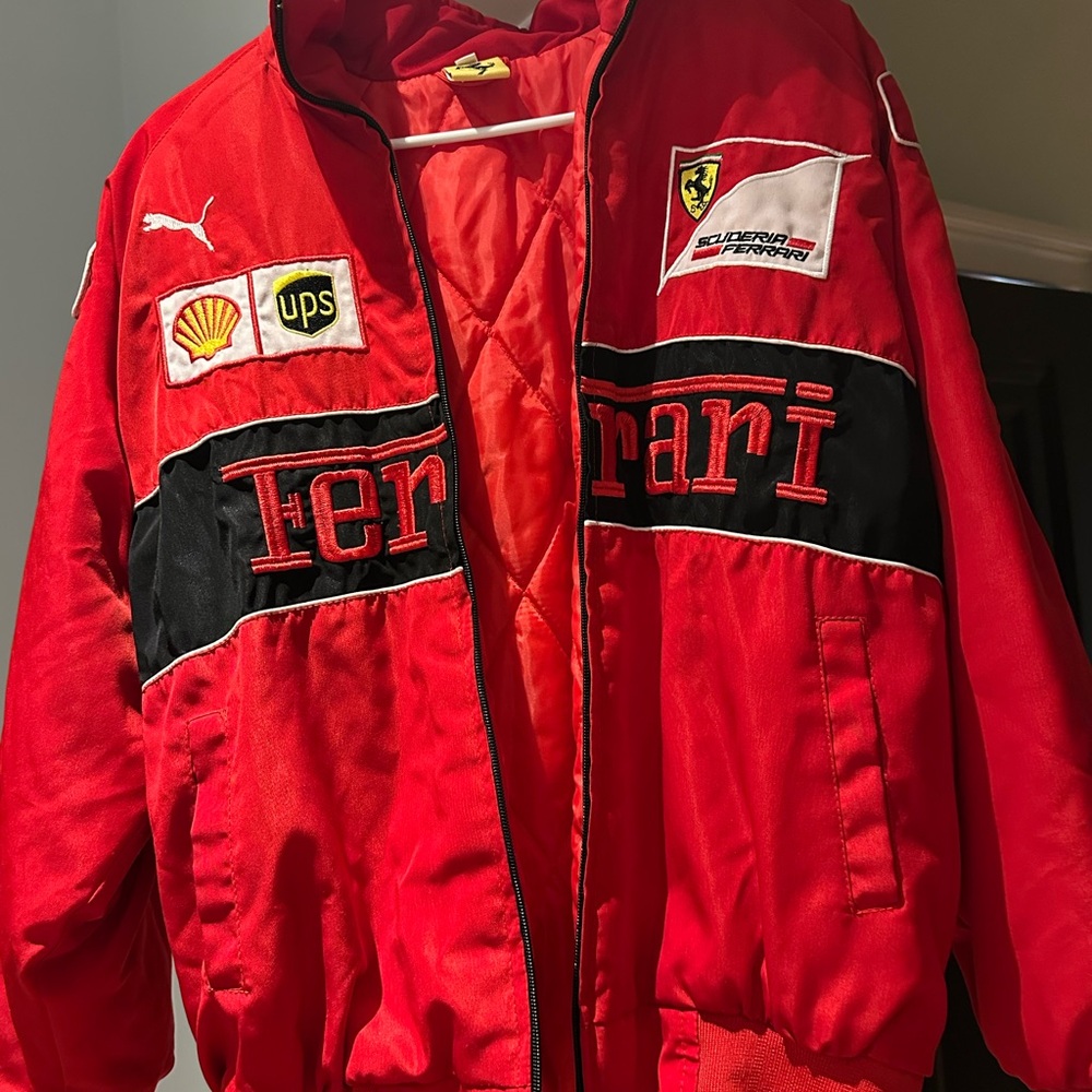 Ferrari Red Jacket with Black Logo